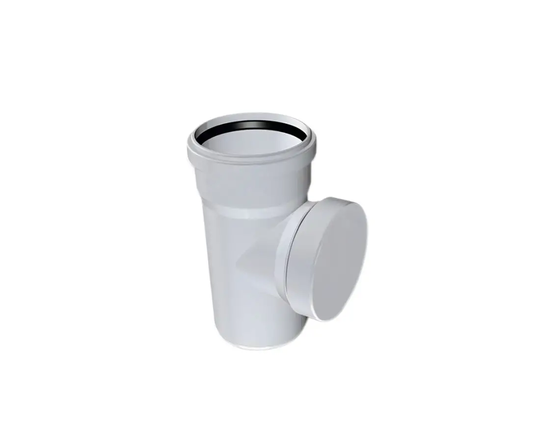 რევიზია  100მმ  +GF+ (PVC) — საკანალიზაციო მილი